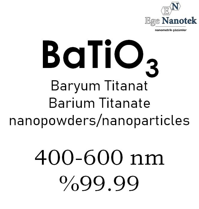 Nano Baryum Titanat Tozu Kübik 400-600 nm