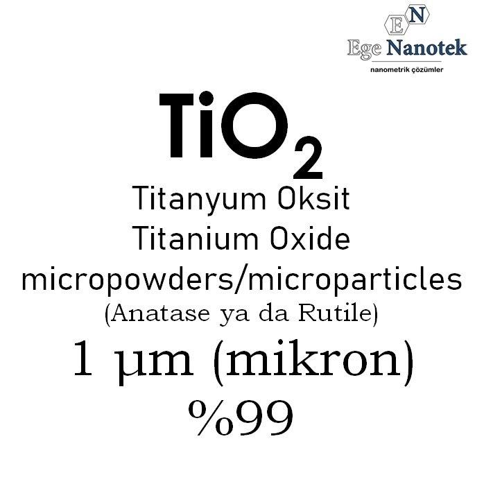 Mikronize Titanyum Dioksit Tozu 1 mikron