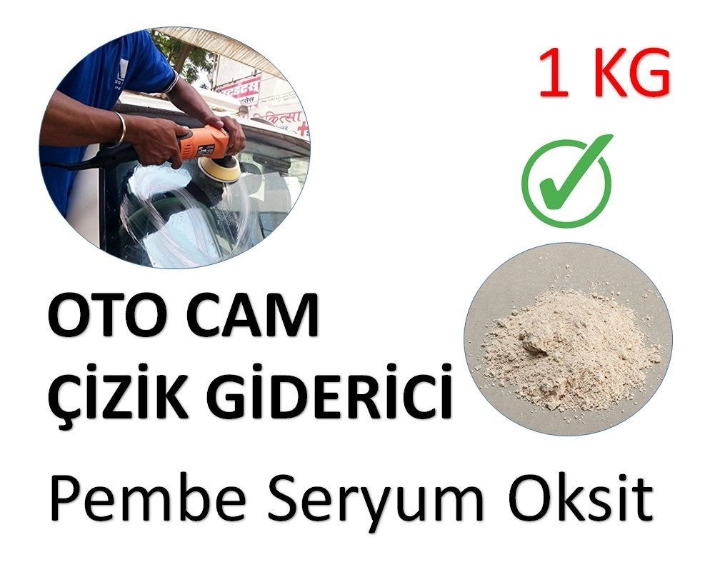 Oto Cam Çizik Giderici Pembe Seryum Oksit - 1 KG