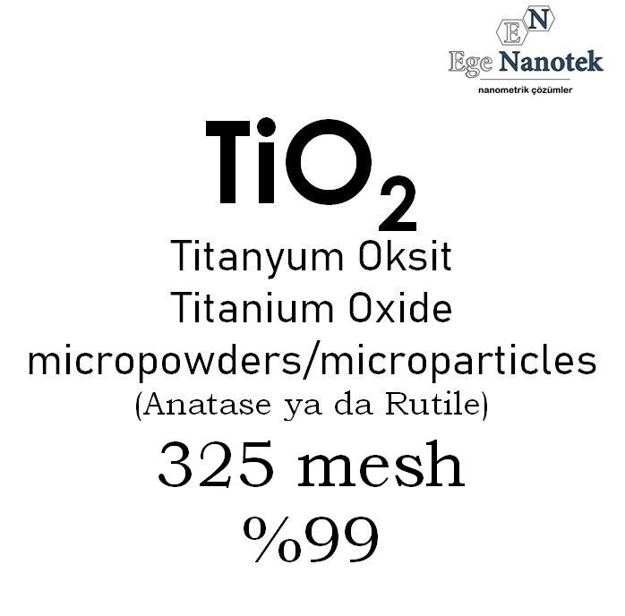 Mikronize Titanyum Dioksit Tozu 325 mesh