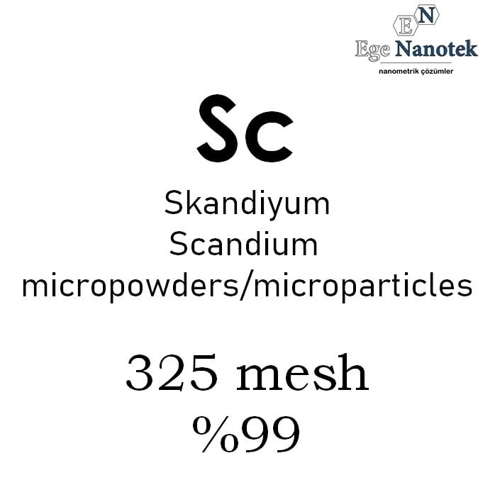 Mikronize Skandiyum Tozu 325 mesh