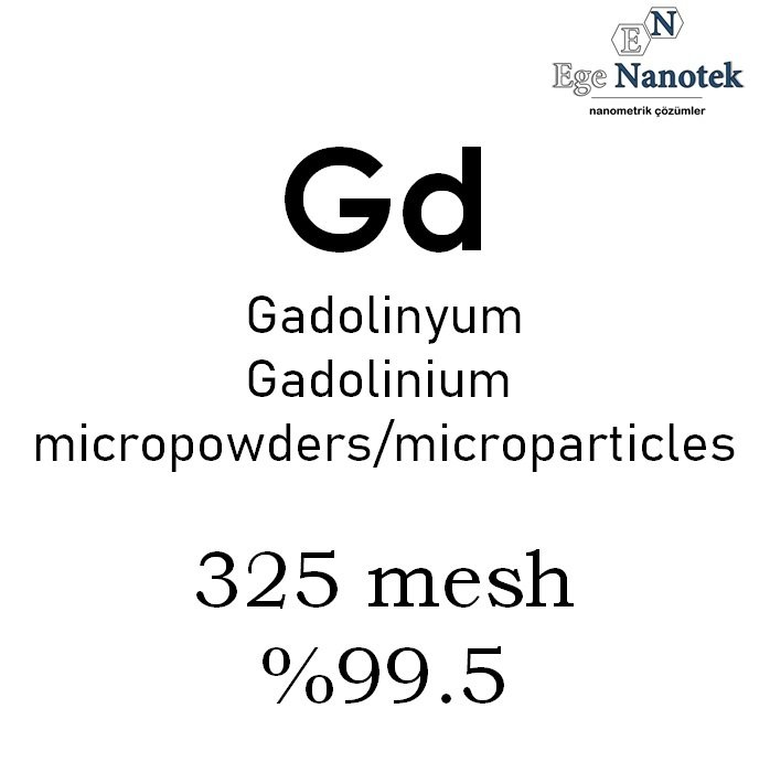 Mikronize Gadolinyum Tozu 325 mesh