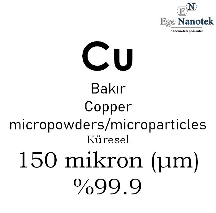 Mikronize Bakır Tozu Küresel 150 mikron