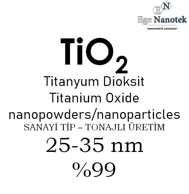 Nano Titanyum Dioksit Tozu 25-35 nm