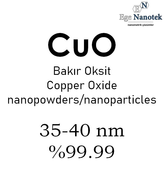 Nano Bakır Oksit Tozu 35-40 nm