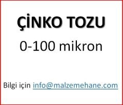 Çinko Tozu 0-100 mikron 250 gram