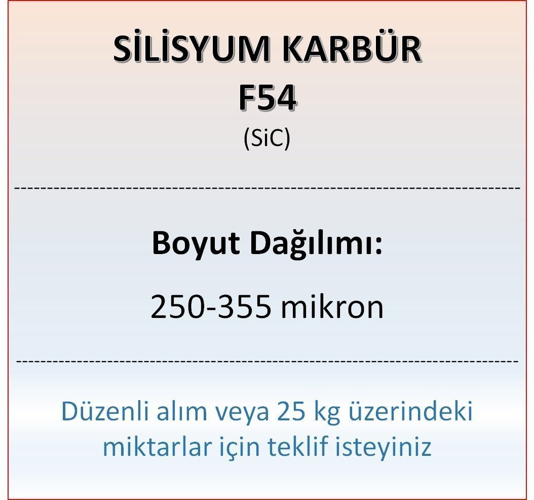 Silisyum Karbür F54 - SiC - 250-355 mikron