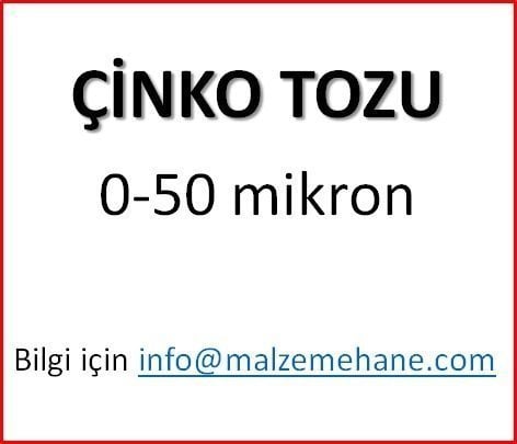 Çinko Tozu 0-50 mikron 250 gram