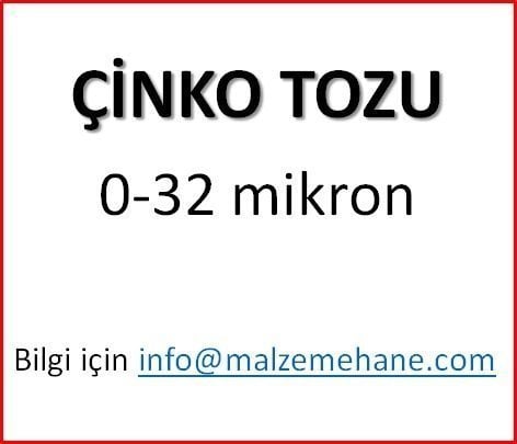 Çinko Tozu 0-32 mikron 1 kg