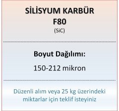 Silisyum Karbür F80 - SiC - 150-212 mikron 10 kg