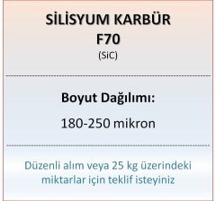 Silisyum Karbür F70 - SiC - 180-250 mikron 500 gram