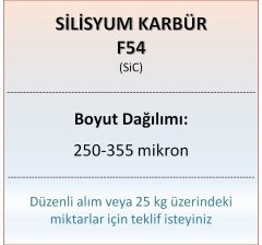 Silisyum Karbür F54 - SiC - 250-355 mikron 25 kg
