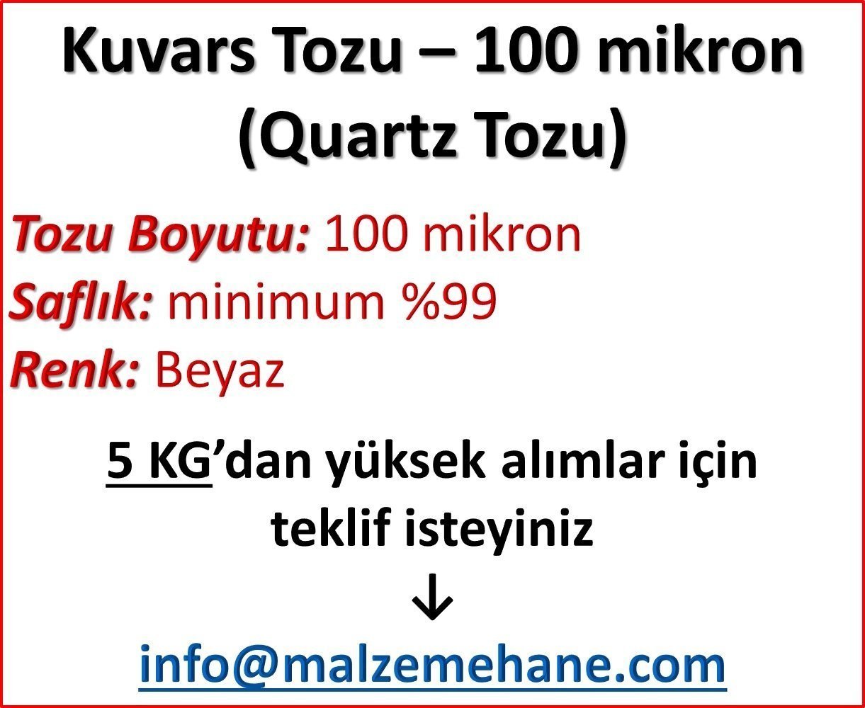 Kuvars Tozu (Ouartz Tozu) 100 mikron