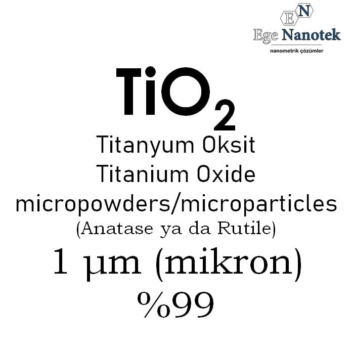 Mikronize Titanyum Dioksit Tozu 1 mikron