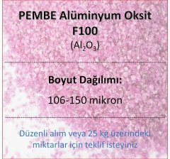 Pembe Alüminyum Oksit F100 - Al2O3 - 106─150mikron