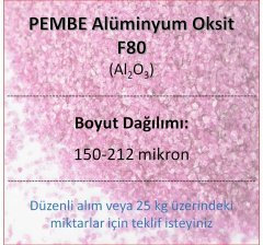 Pembe Alüminyum Oksit F80 - Al2O3 - 150─212mikron