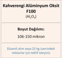 Kahverengi Alüminyum Oksit F100 - Al2O3 - 106-150mikron