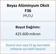 Alüminyum Oksit F36 - Al2O3 - 425-600mikron