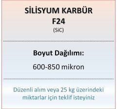 Silisyum Karbür F24 - SiC - 600-850 mikron 5 kg