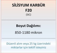 Silisyum Karbür F20 - SiC - 850-1180 mikron 5 kg