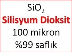 Silisyum dioksit (SiO2 - Silika - Silikon dioksit) - 100 mikron %99 1 kg