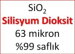 Silisyum dioksit (SiO2 - Silika - Silikon dioksit) - 63 mikron %99 1 kg