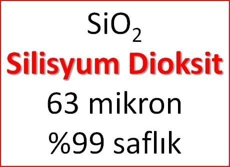 Silisyum dioksit (SiO2 - Silika - Silikon dioksit) - 63 mikron %99 250 gram