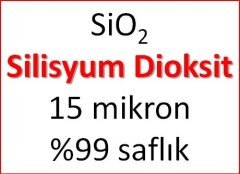 Silisyum dioksit (SiO2 - Silika - Silikon dioksit) - 15 mikron %99 25 kg