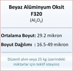 Alüminyum Oksit F320 - Al2O3 - 29.2 mikron 10 kg