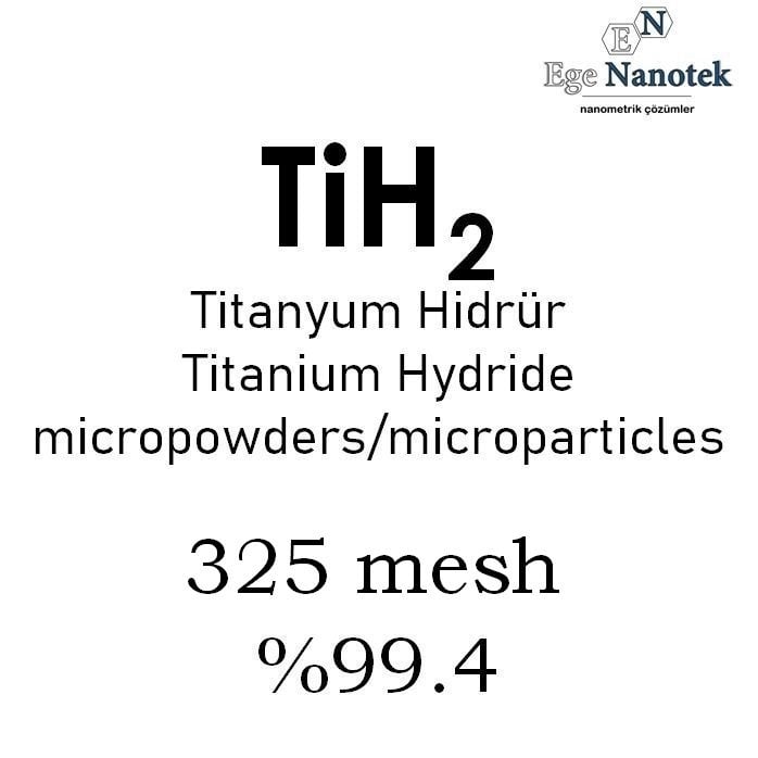 Mikronize Titanyum Hidrür Tozu 325 mesh