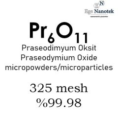Mikronize Praseodim Oksit Tozu 325 mesh