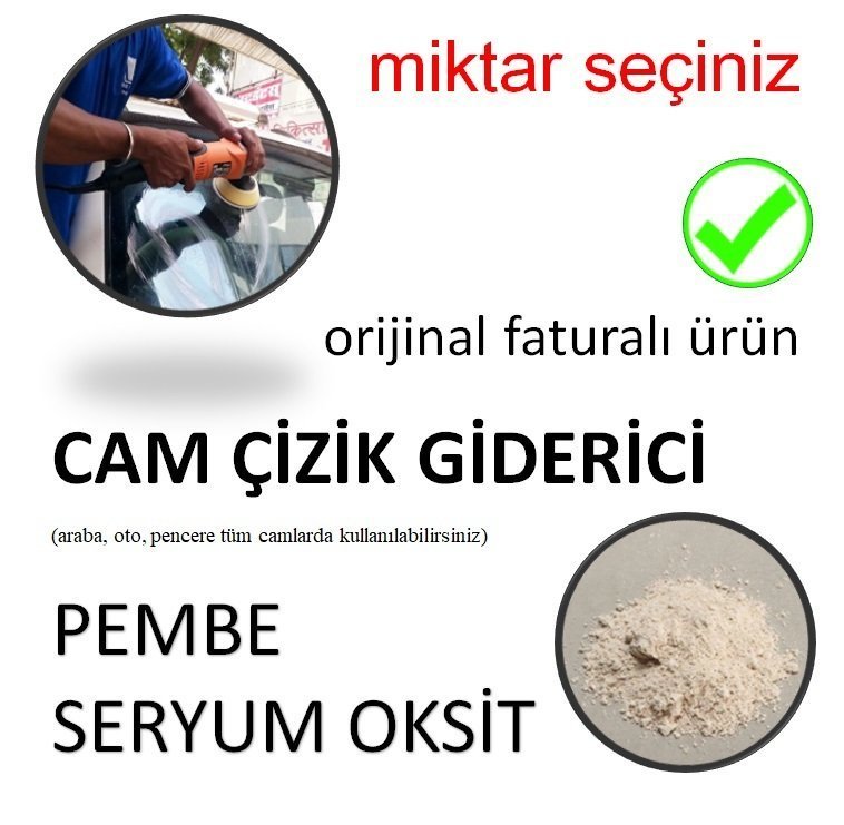 Araç Camı Çizik Giderici Pembe Seryum Oksit