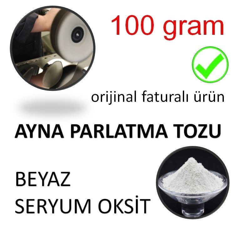 Ayna Parlatma Tozu Beyaz Seryum Oksit 100 gram