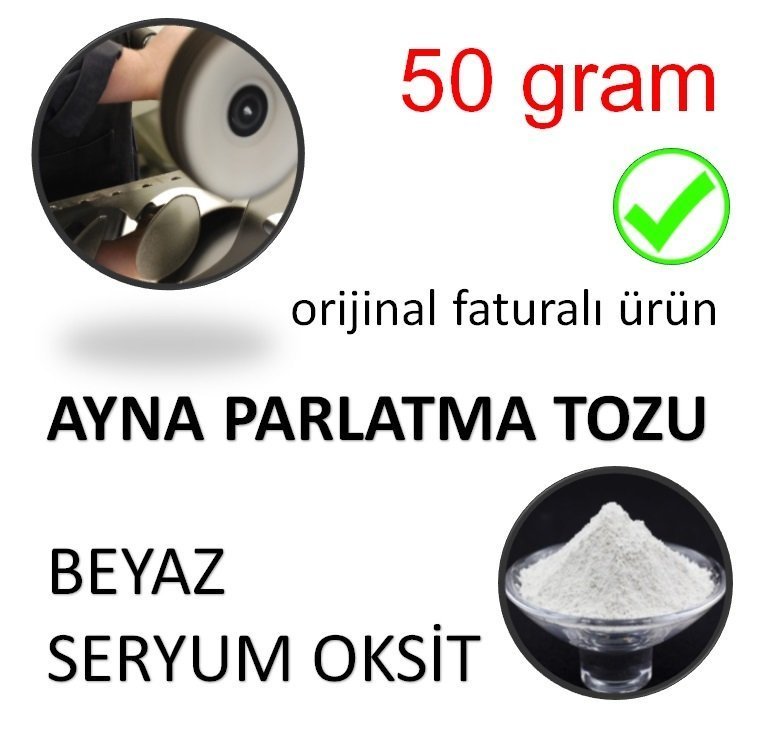 Ayna Parlatma Tozu Beyaz Seryum Oksit 50 gram