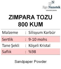 800 Kum Zımpara Tozu Silisyum Karbür P800
